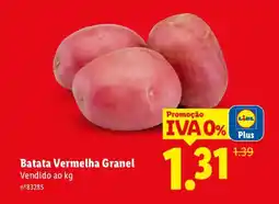 Lidl Batata Vermelha Granel promoção