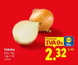 Lidl Cebolas promoção