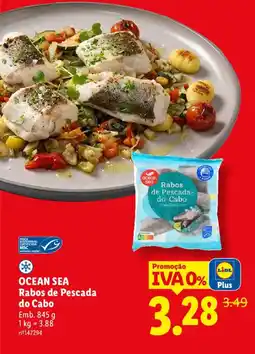 Lidl OCEAN SEA Rabos de Pescada do Cabo promoção