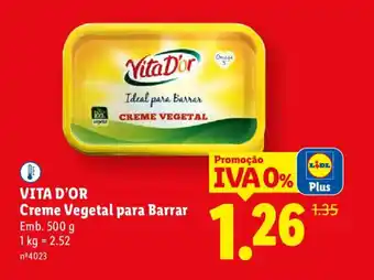 VITA D'OR Creme Vegetal para Barrar