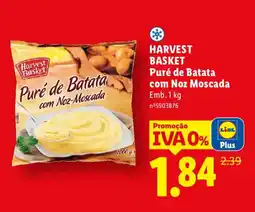 Lidl HARVEST BASKET Puré de Batata com Noz Moscada promoção