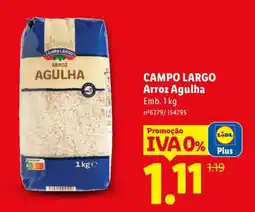 Lidl CAMPO LARGO Arroz Agulha promoção