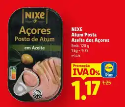 Lidl NIXE Atum Posta Azeite dos Açores promoção