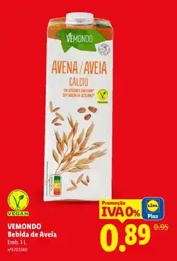 Lidl VEMONDO Bebida de Aveia promoção