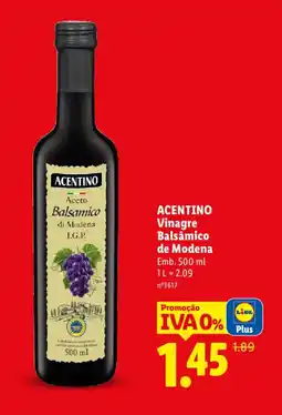 Lidl ACENTINO Vinagre Balsâmico de Modena promoção