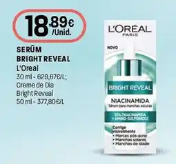 Intermarché Serum bright reveal L'Oreal promoção
