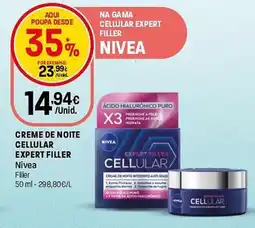 Intermarché Creme de noite cellular expert filler Nivea promoção