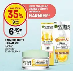 Intermarché Creme de rosto hidratante Garnier promoção