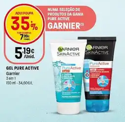 Intermarché Gel pure active garnier 3 em 1 promoção