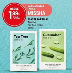 Intermarché Máscaras faciais missha promoção