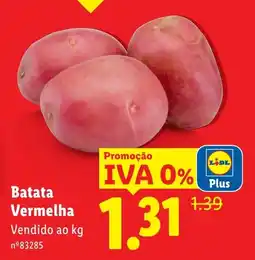 Lidl Batata Vermelha promoção