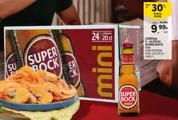 Continente Cerveja c/ álcool super bock mini promoção