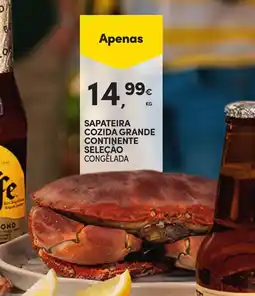 Continente Sapateira cozida grande continente seleção congělada promoção