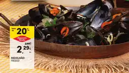 Continente Mexilhão fresco promoção