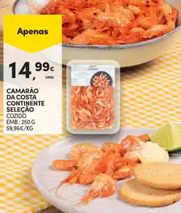 Continente Camarão da costa continente seleçao promoção