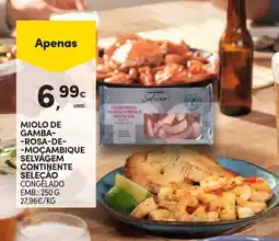 Continente Miolo de gamba rosa de-moçambique selvagem continente seleção congelado promoção