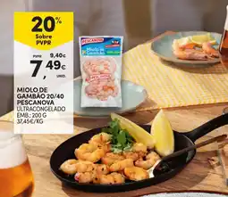 Continente Miolo de gambao 20/40 pescanova promoção