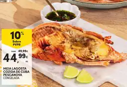Continente Meia lagosta cozida de cuba pescanova promoção