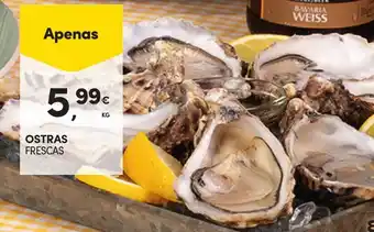 Continente Ostras frescas promoção