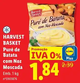 Lidl HARVEST BASKET Puré de Batata com Noz-Moscada promoção