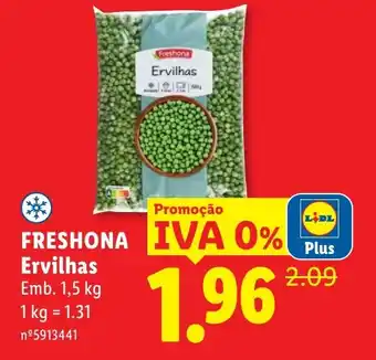 Lidl Freshona Ervilhas promoção