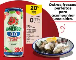 Continente Sidra s/alcool somersby promoção