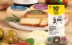 Continente Cesto c/ queijos promoção