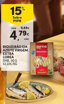 Continente Biqueirão em azeite virgem extra lorea promoção