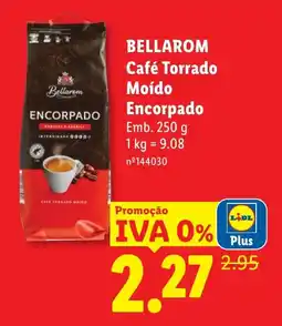 Lidl BELLAROM Café Torrado Moído Encorpado promoção