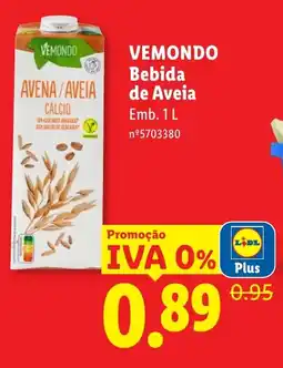 Lidl VEMONDO Bebida de Aveia promoção