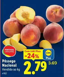 Lidl Pêssego Nacional promoção