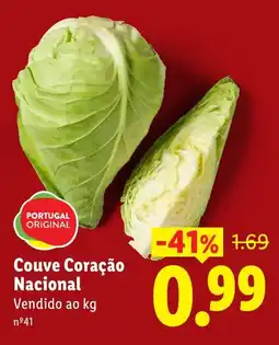 Lidl Couve Coração Nacional promoção