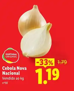 Lidl Cebola Nova Nacional promoção