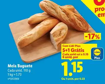 Lidl Meia Baguete promoção