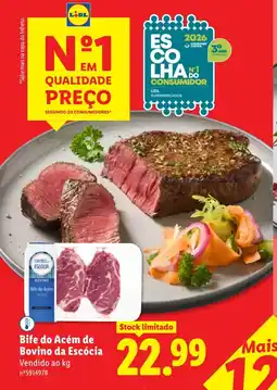 Lidl Bife do Acém de Bovino da Escócia promoção