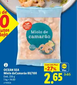 Lidl OCEAN SEA Miolo deCamarão 80/100 promoção