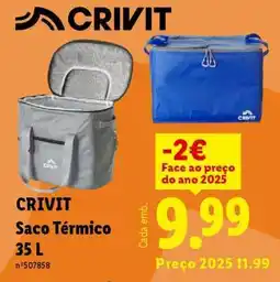 Lidl CRIVIT Saco Térmico 35 L promoção