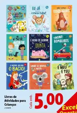 Lidl Livros de Atividades para Crianças promoção