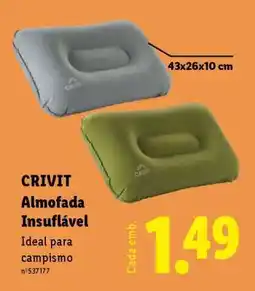 Lidl CRIVIT Almofada Insuflável promoção