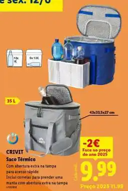 Lidl Crivit Saco Térmico promoção