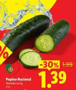 Lidl Pepino Nacional promoção