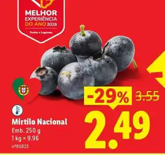 Lidl Mirtilo Nacional promoção