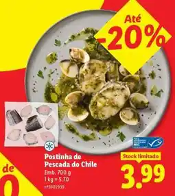 Lidl Postinha de Pescada do Chile promoção
