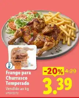 Lidl Frango para Churrasco Temperado promoção