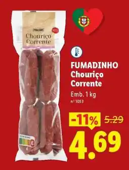 Lidl Fumadinho Chouriço Corrente promoção