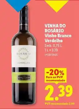 Lidl VINHA DO ROSÁRIO promoção