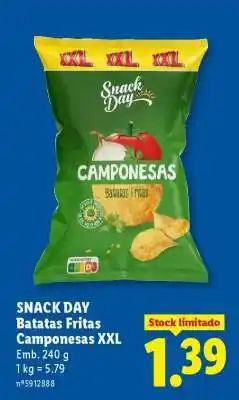 Lidl Snack Day Batatas Fritas Camponesas XXL promoção