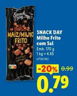 Lidl SNACK DAY Milho Frito com Sal promoção