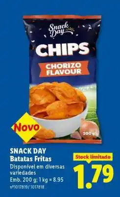 Lidl SNACK DAY Batatas Fritas promoção