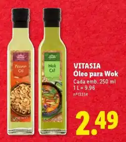 Lidl VITASIA Óleo para Wok promoção